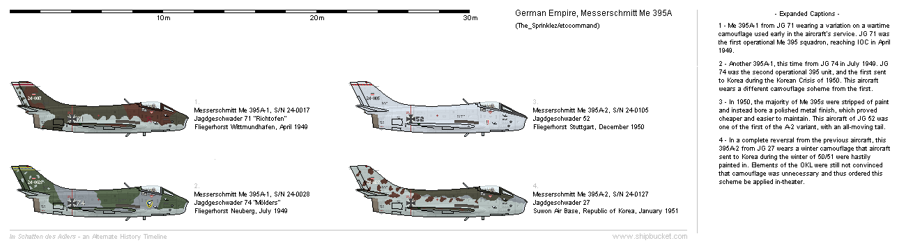 Examples of early German Me 395s